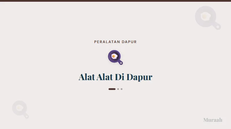 Alat Alat Di Dapur - referensi visual