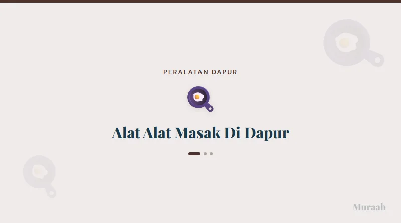 Alat Alat Masak Di Dapur - referensi visual