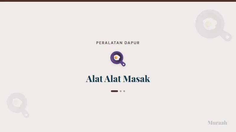 Alat Alat Masak - referensi visual