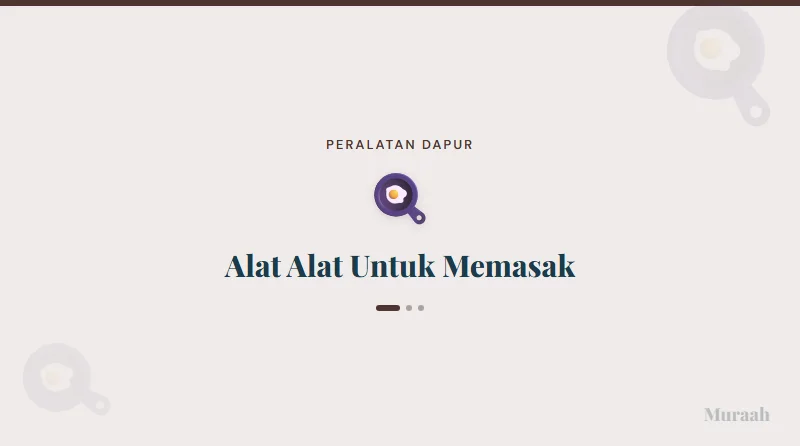 Alat Alat Untuk Memasak - referensi visual