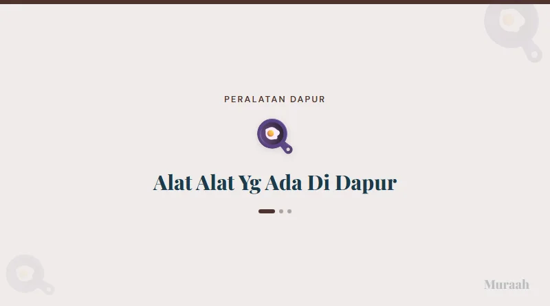 Alat Alat Yg Ada Di Dapur - referensi visual