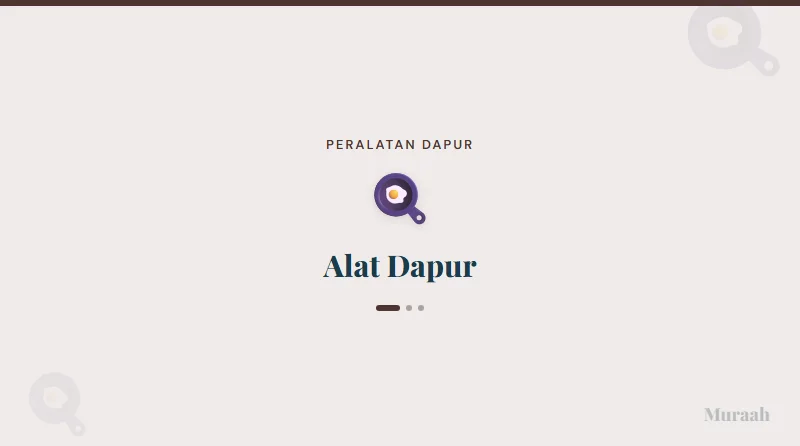 Alat Dapur - referensi visual