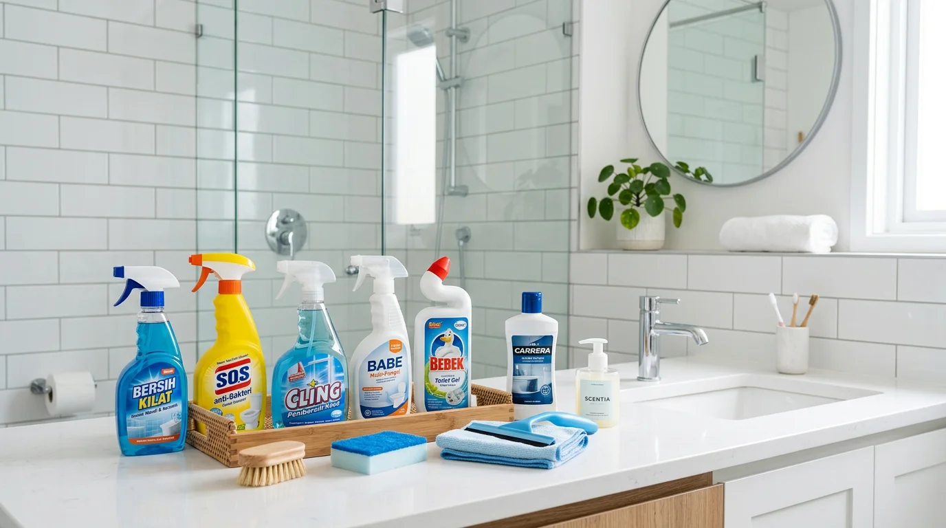 Alat Kebersihan Kamar Mandi: Tips Bersihkan Kerak & Jamur