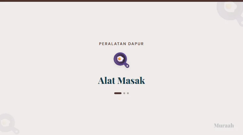 Alat Masak - referensi visual