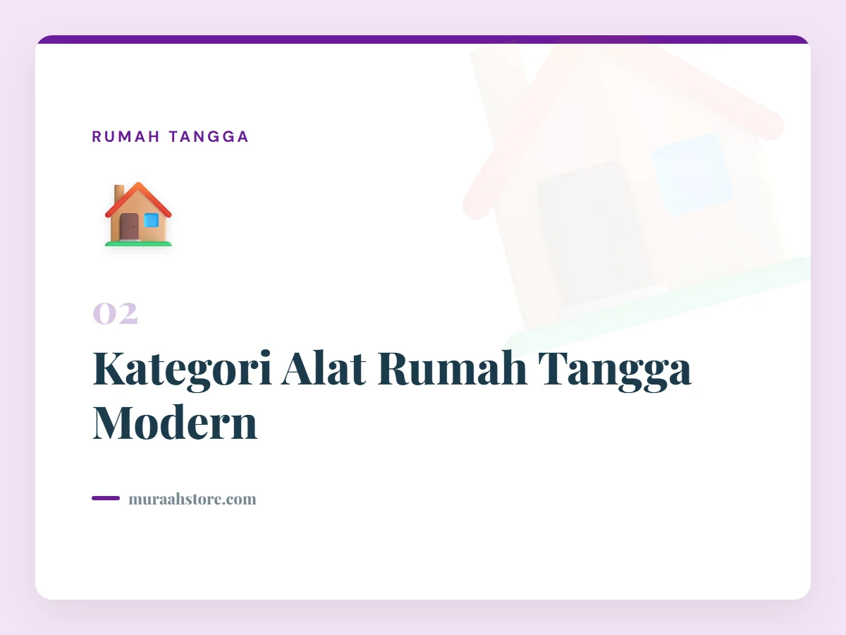 Kategori Alat Rumah Tangga Modern