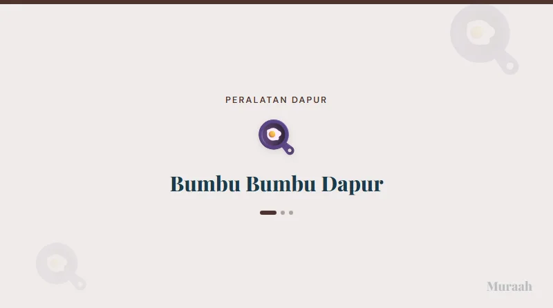 Bumbu Bumbu Dapur - referensi visual
