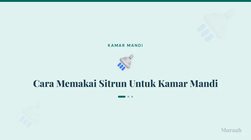 Cara Memakai Sitrun Untuk Kamar Mandi - referensi visual