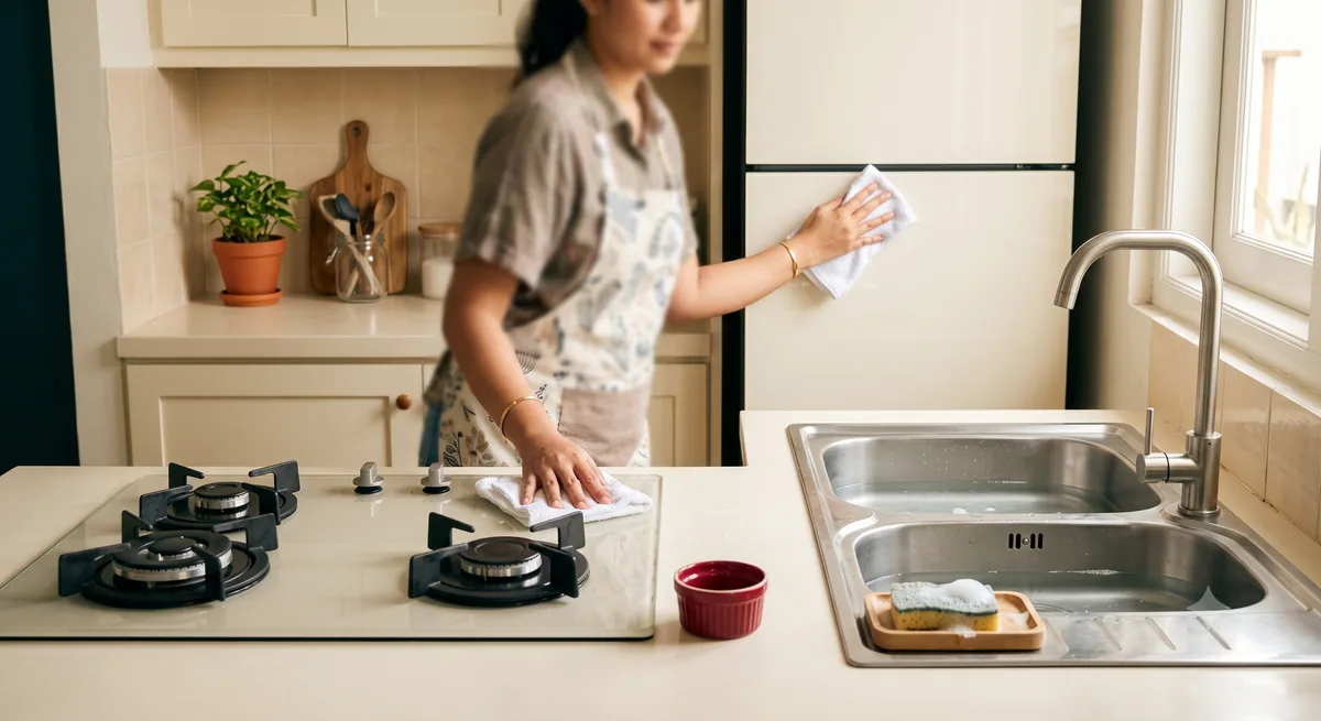Tips Membersihkan Area Khusus Dapur: Kompor, Wastafel, dan Kulkas