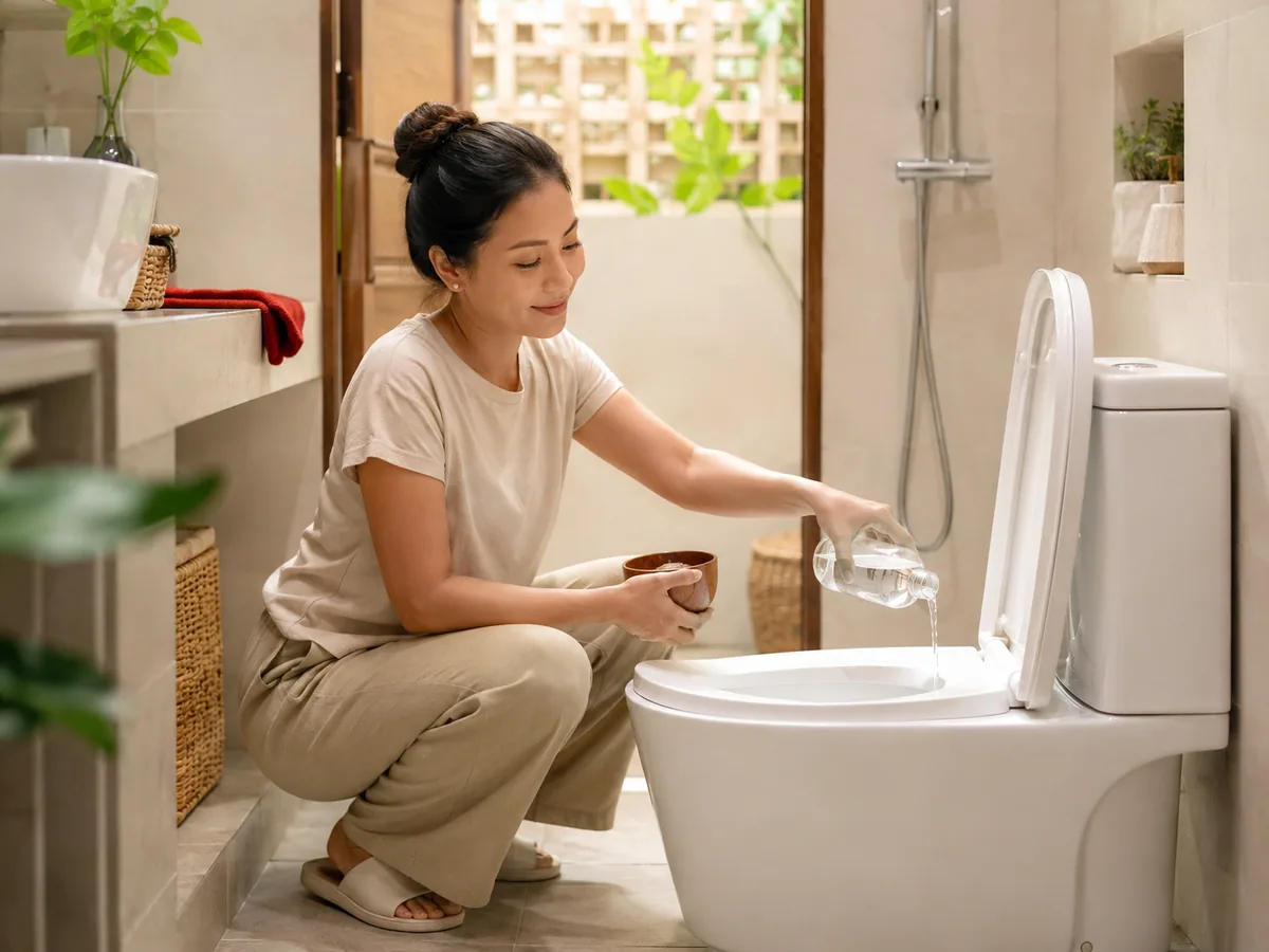Metode Ampuh Membersihkan Kamar Mandi Tanpa Sikat Fisik