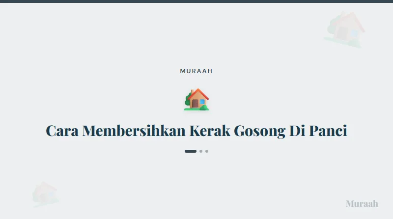 Cara Membersihkan Kerak Gosong Di Panci - referensi visual