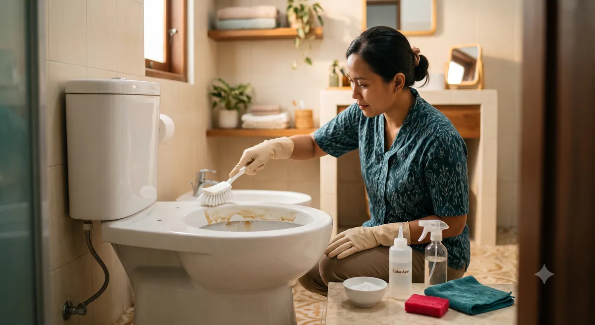 Tips dan Trik Membersihkan Noda Membandel pada Toilet Duduk
