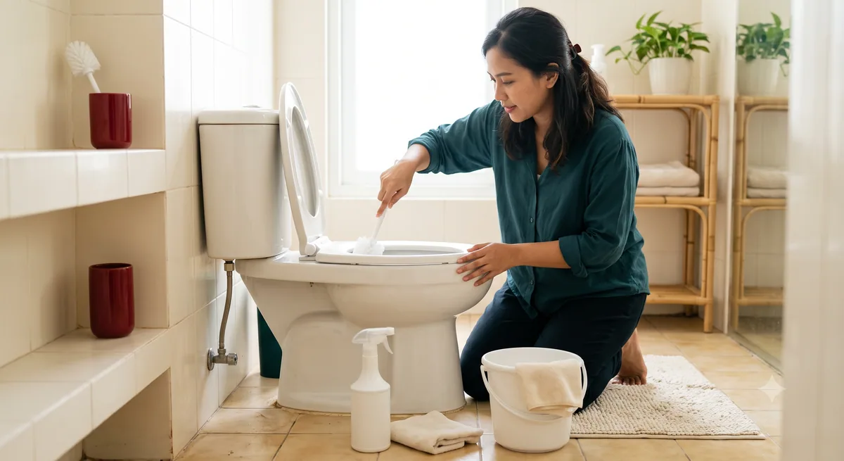 Mengatasi Noda Membandel dan Bau Tak Sedap di Toilet