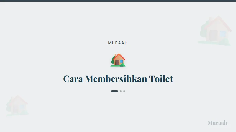 Cara Membersihkan Toilet - referensi visual