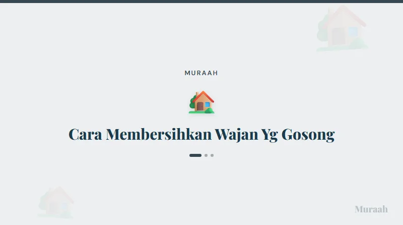 Cara Membersihkan Wajan Yg Gosong - referensi visual