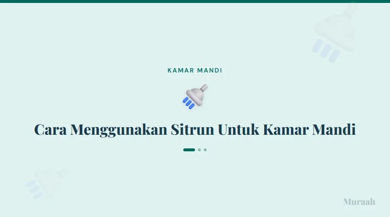 Cara Menggunakan Sitrun Untuk Kamar Mandi - referensi visual