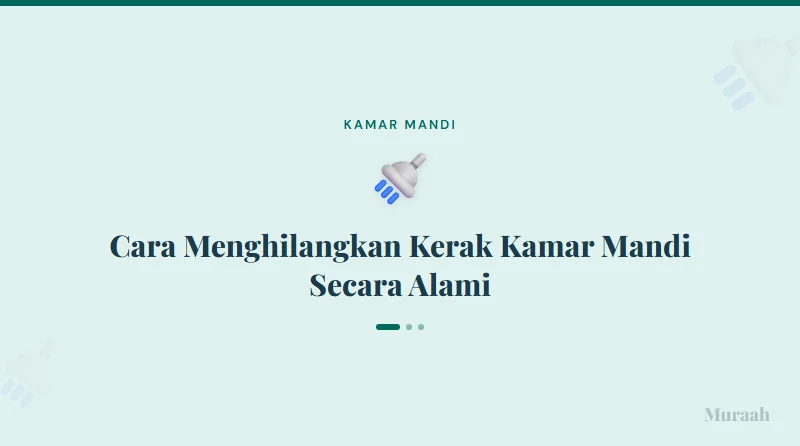 Cara Menghilangkan Kerak Kamar Mandi Secara Alami - referensi visual