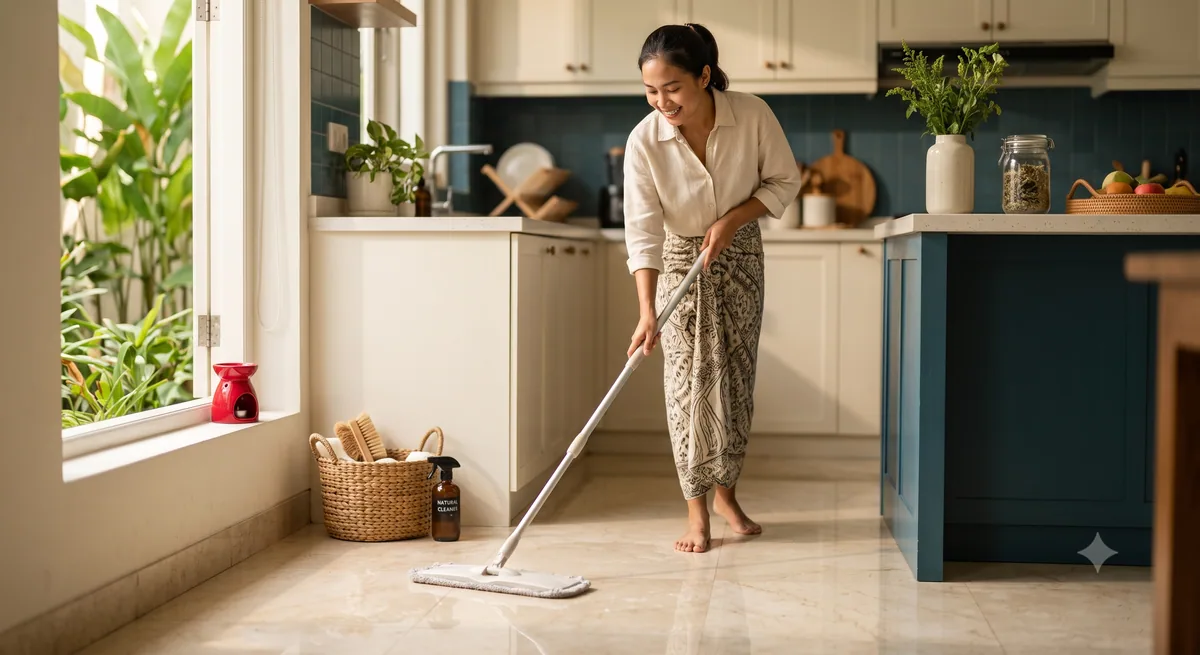 Tips dan Trik Cuci Lantai Efektif agar Rumah Kinclong Bersih