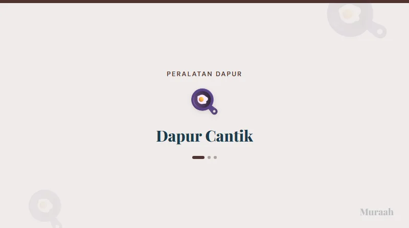 Dapur Cantik - referensi visual