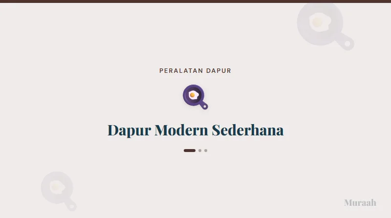 Dapur Modern Sederhana - referensi visual