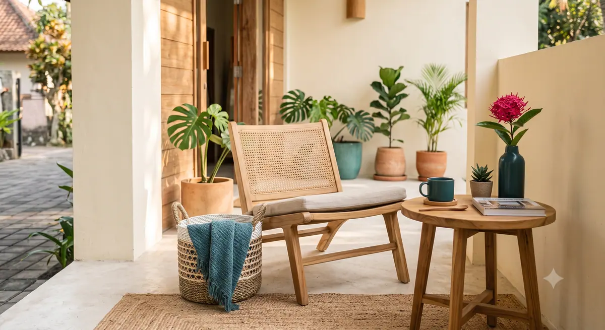 Furnitur dan Aksesori Pelengkap untuk Teras Minimalis yang Nyaman