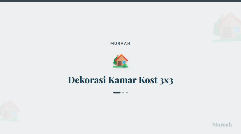Dekorasi Kamar Kost 3x3 - referensi visual