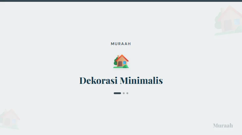 Dekorasi Minimalis - referensi visual