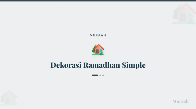 Dekorasi Ramadhan Simple - referensi visual
