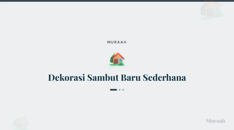 Dekorasi Sambut Baru Sederhana - referensi visual