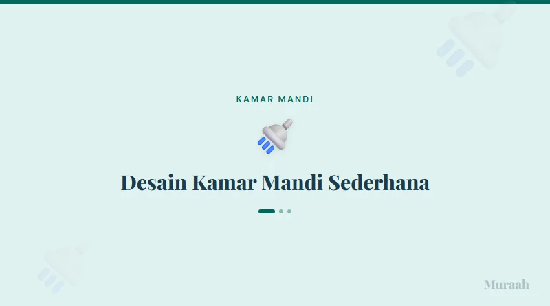 Desain Kamar Mandi Sederhana - referensi visual