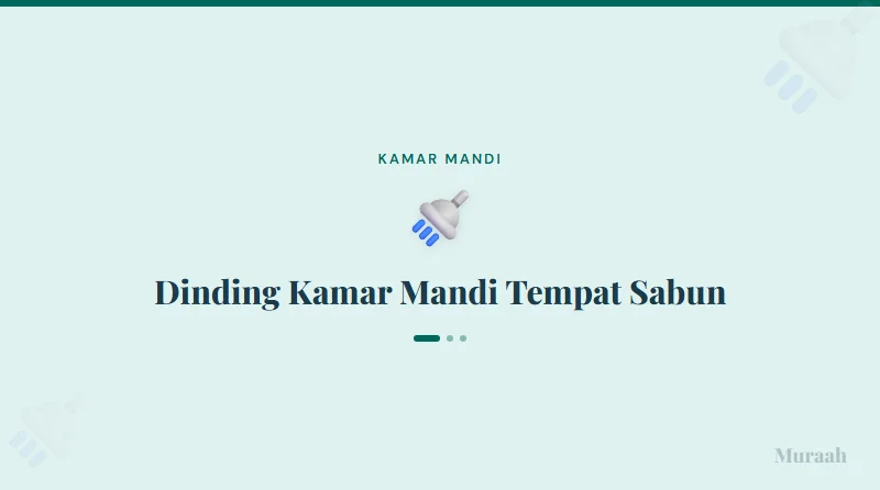 Dinding Kamar Mandi Tempat Sabun - referensi visual