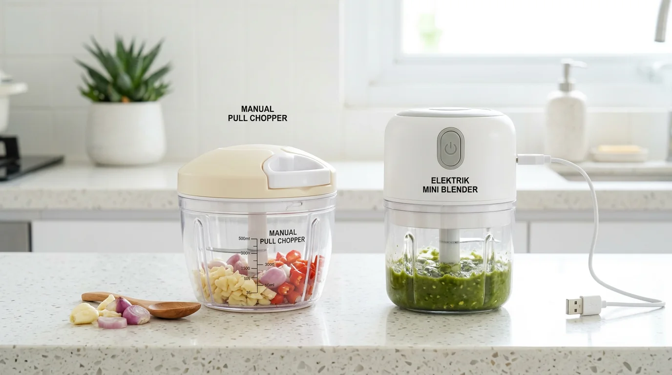 Food Chopper Manual vs Elektrik: Mana yang Lebih Praktis?
