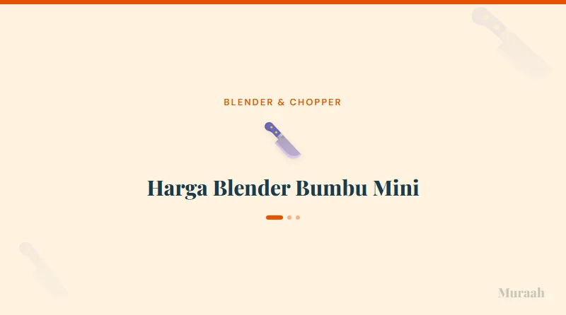 Harga Blender Bumbu Mini - referensi visual