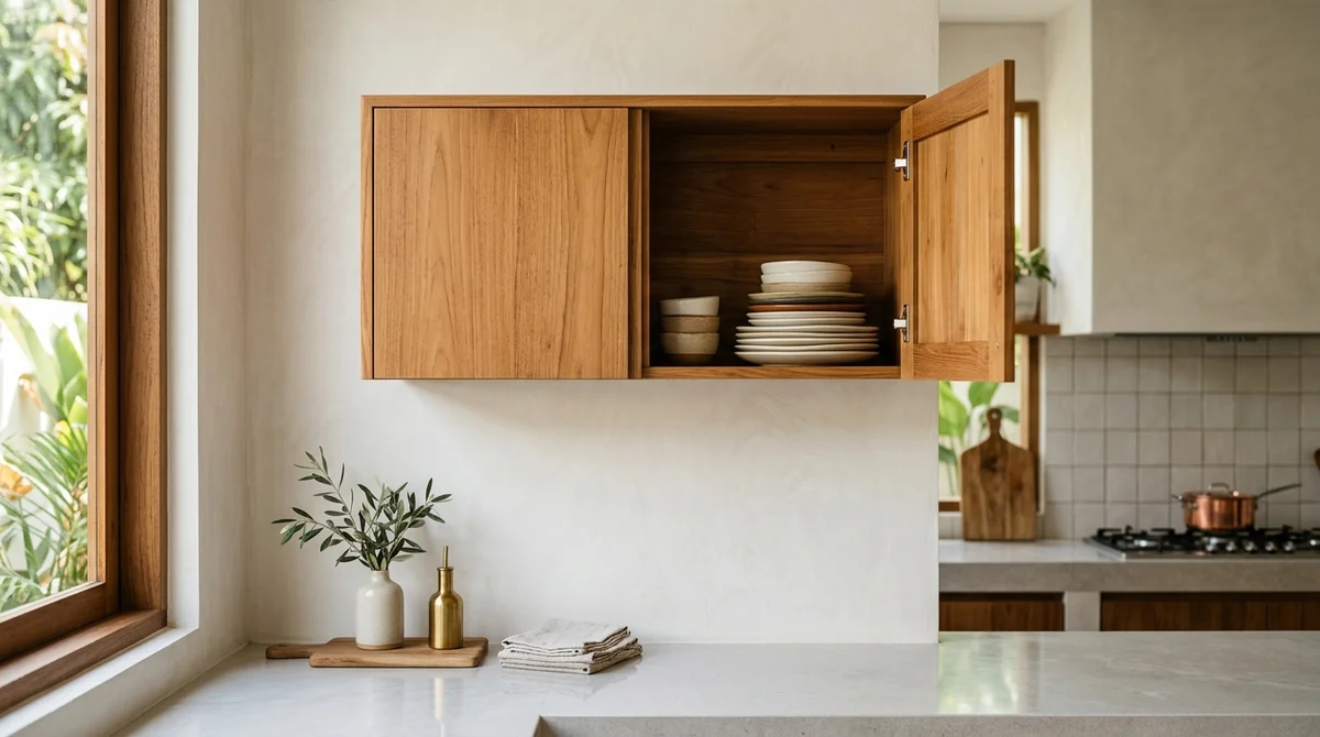 Harga Lemari Gantung Dapur Kayu Minimalis