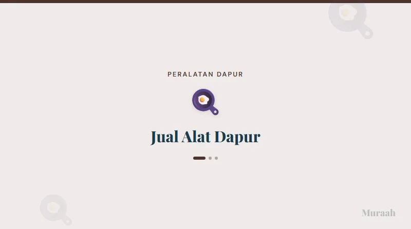Jual Alat Dapur - referensi visual