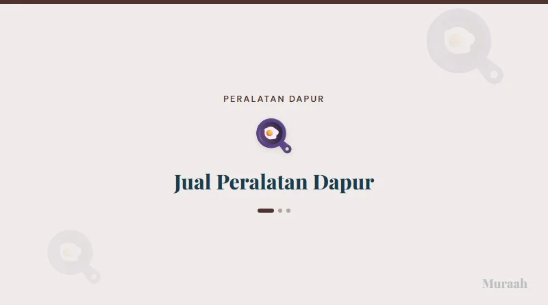 Jual Peralatan Dapur - referensi visual