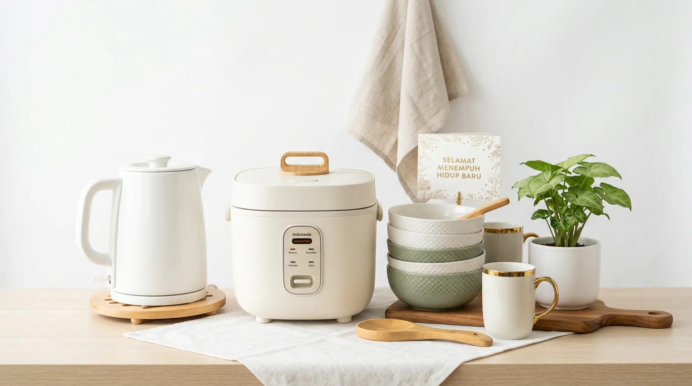 Kado pernikahan berupa peralatan rumah tangga pilihan terbaik untuk pengantin baru
