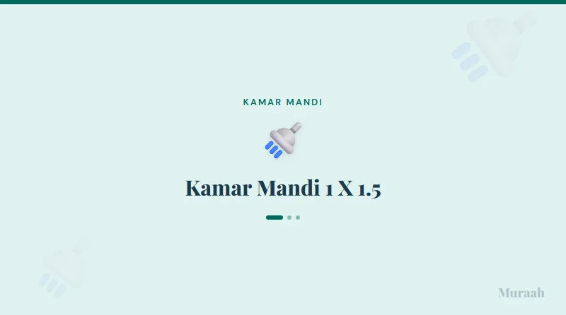 Kamar Mandi 1 X 15 - referensi visual