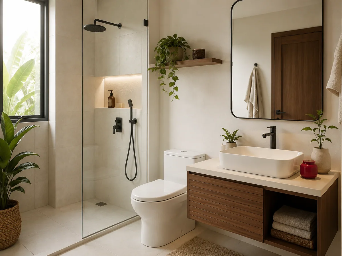 Ide Desain Kamar Mandi 3x3 Minimalis dan Fungsional