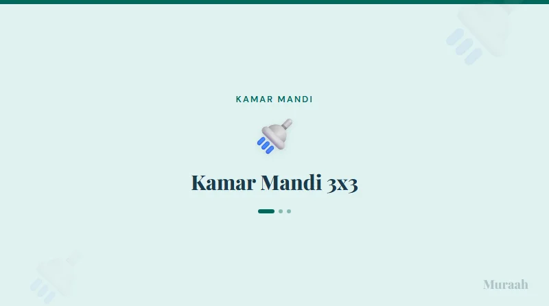 Kamar Mandi 3x3 - referensi visual