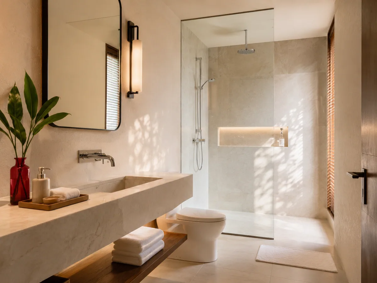 Elemen Kunci dalam Mendesain Kamar Mandi Gaya Hotel Minimalis