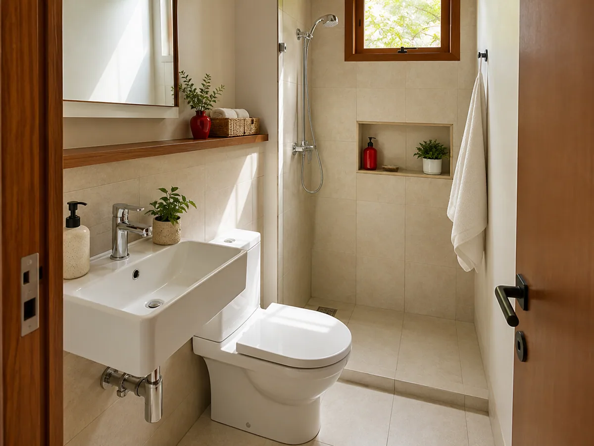 Ide Desain Kamar Mandi 1x1 Minimalis dan Fungsional