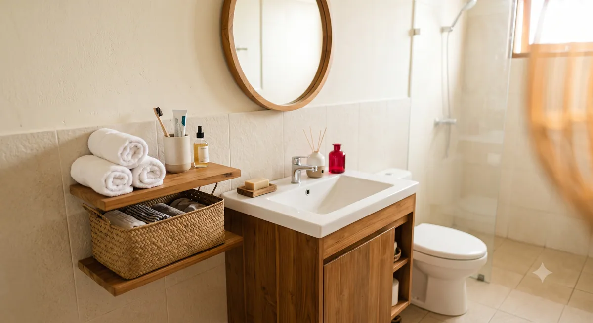 Tips Memaksimalkan Ruang dan Penyimpanan di Kamar Mandi Mungil