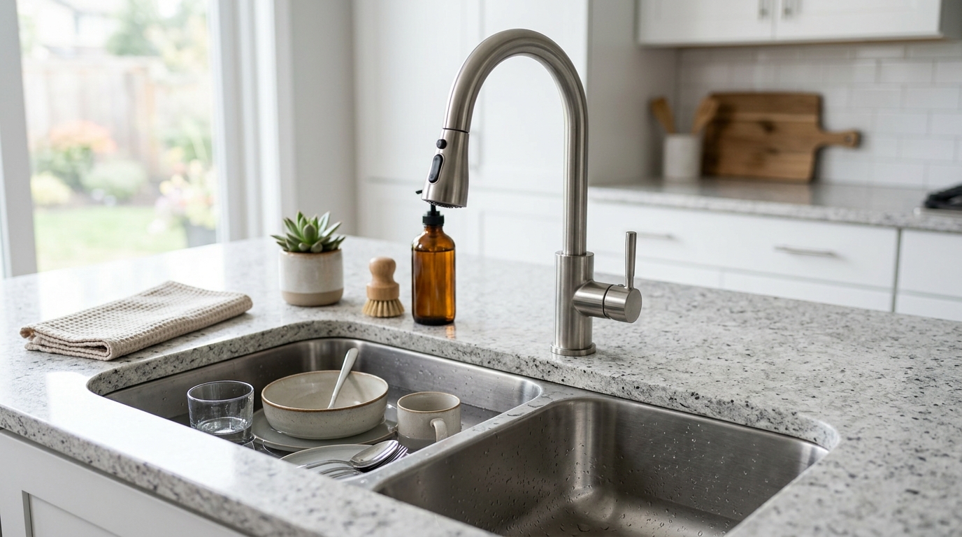 Keran Air Cuci Piring: Jenis, Tips Memilih & Pem...