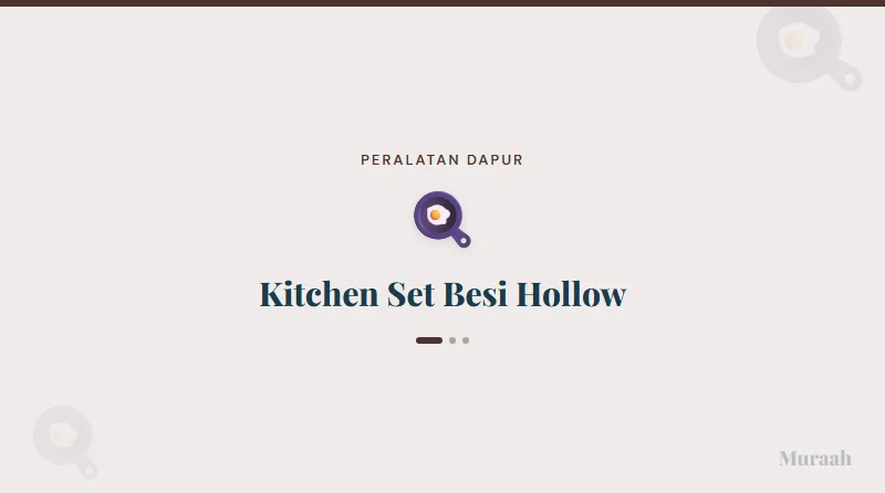 Kitchen Set Besi Hollow - referensi visual