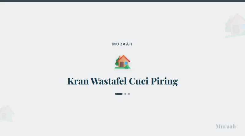 Kran Wastafel Cuci Piring - referensi visual