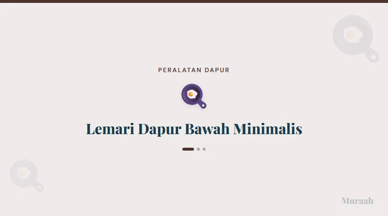 Lemari Dapur Bawah Minimalis - referensi visual
