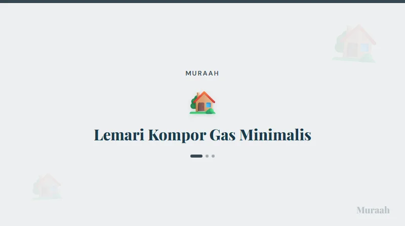Lemari Kompor Gas Minimalis - referensi visual