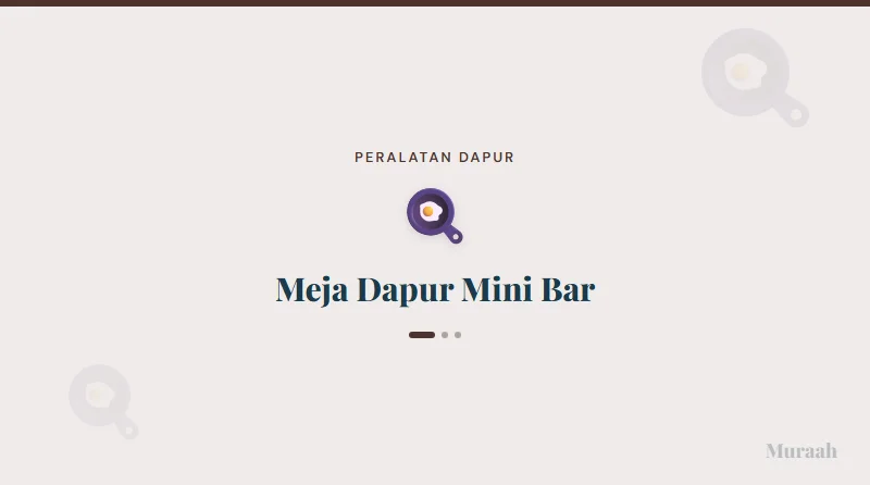 Meja Dapur Mini Bar - referensi visual