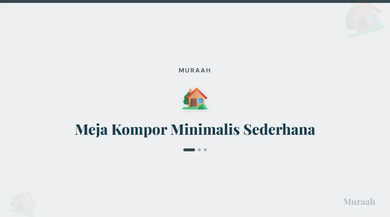 Meja Kompor Minimalis Sederhana - referensi visual