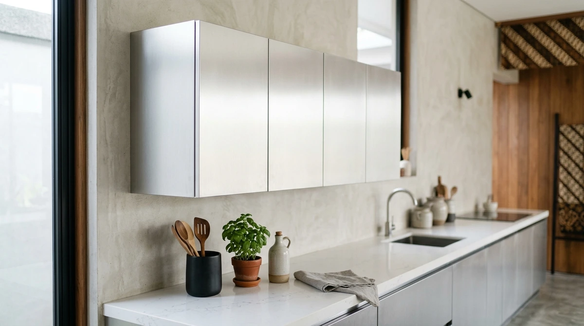 Model Lemari Gantung Dapur Minimalis Aluminium